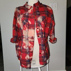 Rich hippie jaded gypsy Flannel shirt.